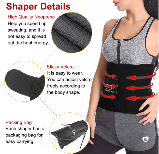 حزام التعرق الحراري و مشد الخصر