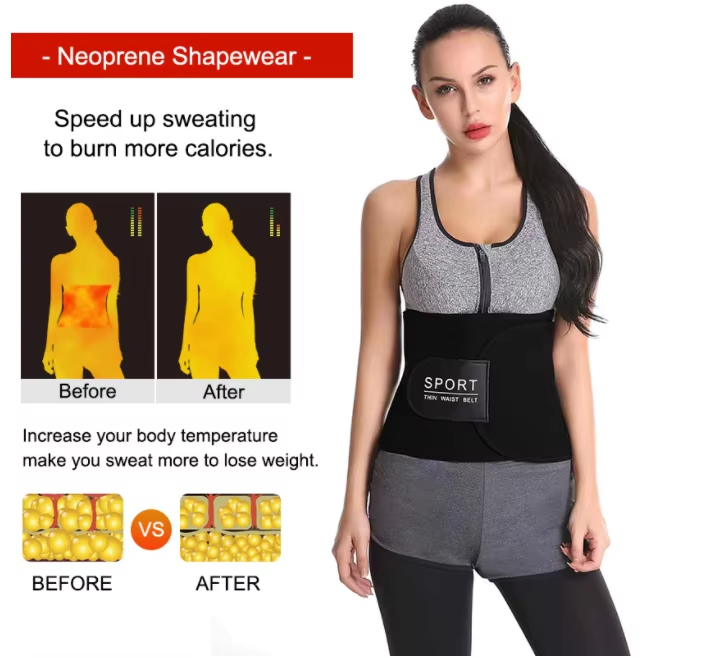 حزام التعرق الحراري و مشد الخصر